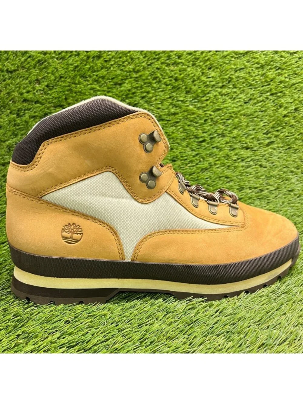 Timberland Euro Hiker Mens Size 13 Brown Leather Outdoor Waterproof Hiking Boots